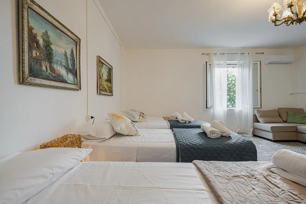La camera con più posti letto